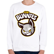 PRINTFASHION Sick Bunnies - Gyerek pulóver - Fehér gyerek pulóver, kardigán