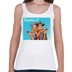 PRINTFASHION Sikerült - Popart - Női atléta - Fehér