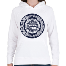 PRINTFASHION siklód  kő panzió - Női kapucnis pulóver - Fehér