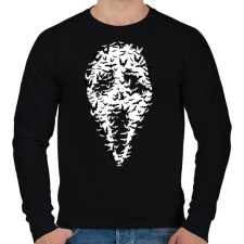PRINTFASHION Sikoly denevérek - Férfi pulóver - Fekete férfi pulóver, kardigán