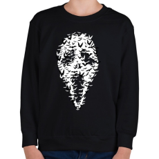 PRINTFASHION Sikoly denevérek - Gyerek pulóver - Fekete