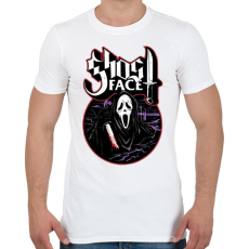 PRINTFASHION Sikoly - ghost face - Férfi póló - Fehér