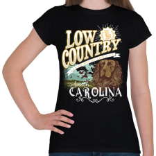 PRINTFASHION Síkság - Női póló - Fekete női póló