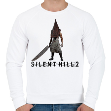 PRINTFASHION Silent hill 2 pyramid head - Férfi pulóver - Fehér férfi pulóver, kardigán