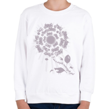 PRINTFASHION SIMPLE2 - Gyerek pulóver - Fehér gyerek pulóver, kardigán