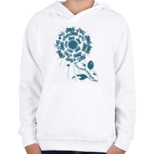 PRINTFASHION SIMPLE - Gyerek kapucnis pulóver - Fehér gyerek pulóver, kardigán