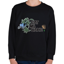 PRINTFASHION sims.cowplant - Gyerek pulóver - Fekete gyerek pulóver, kardigán