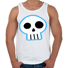 PRINTFASHION Sims skull - Férfi atléta - Fehér atléta, trikó