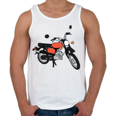 PRINTFASHION simson - Férfi atléta - Fehér