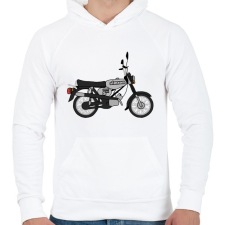 PRINTFASHION simson - Férfi kapucnis pulóver - Fehér férfi pulóver, kardigán