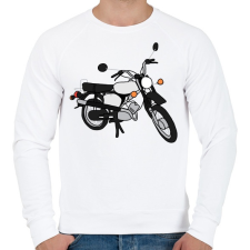 PRINTFASHION simson - Férfi pulóver - Fehér férfi pulóver, kardigán