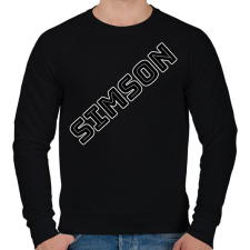 PRINTFASHION SIMSON - Férfi pulóver - Fekete férfi pulóver, kardigán