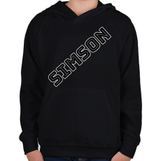 PRINTFASHION SIMSON  - Gyerek kapucnis pulóver - Fekete