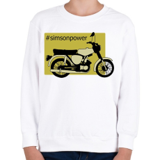 PRINTFASHION simson - Gyerek pulóver - Fehér