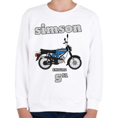 PRINTFASHION Simson  - Gyerek pulóver - Fehér