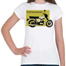 PRINTFASHION simson - Női póló - Fehér női póló
