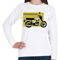 PRINTFASHION simson - Női pulóver - Fehér