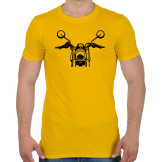 PRINTFASHION Simson S50 S51 Motorbicikli Elülső - Férfi póló - Sárga