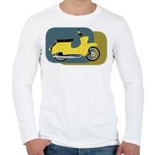 PRINTFASHION simson schwalbe2 - Férfi hosszú ujjú póló - Fehér férfi póló