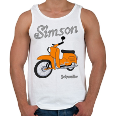 PRINTFASHION Simson schwalbe  - Férfi atléta - Fehér