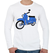 PRINTFASHION Simson schwalbe  - Férfi hosszú ujjú póló - Fehér férfi póló