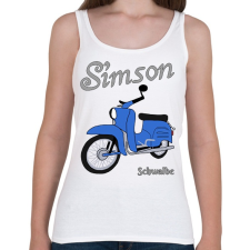PRINTFASHION Simson schwalbe  - Női atléta - Fehér női trikó