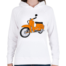 PRINTFASHION Simson schwalbe  - Női kapucnis pulóver - Fehér női pulóver, kardigán