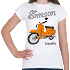 PRINTFASHION Simson schwalbe  - Női póló - Fehér női póló