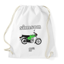 PRINTFASHION Simson - Sportzsák, Tornazsák - Fehér tornazsák