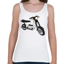 PRINTFASHION Simson sr50 - Női atléta - Fehér női trikó