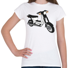 PRINTFASHION Simson sr50 - Női póló - Fehér női póló