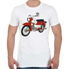 PRINTFASHION Simson Star - Férfi póló - Fehér férfi póló