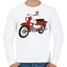 PRINTFASHION Simson Star - Férfi pulóver - Fehér férfi pulóver, kardigán