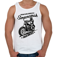 PRINTFASHION Simsonosnak párja nincsen - Férfi atléta - Fehér atléta, trikó