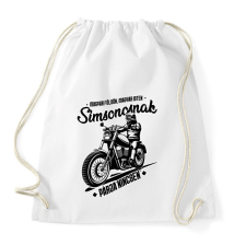 PRINTFASHION Simsonosnak párja nincsen - Sportzsák, Tornazsák - Fehér tornazsák