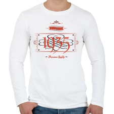 PRINTFASHION since-1935-red-black - Férfi hosszú ujjú póló - Fehér férfi póló