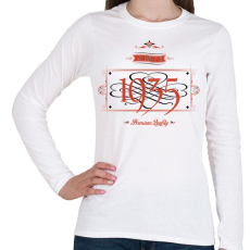 PRINTFASHION since-1935-red-black - Női hosszú ujjú póló - Fehér