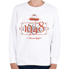 PRINTFASHION since-1948-red-black - Gyerek pulóver - Fehér