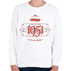 PRINTFASHION since-1951-red-black - Gyerek pulóver - Fehér