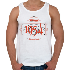 PRINTFASHION since-1954-red-black - Férfi atléta - Fehér atléta, trikó