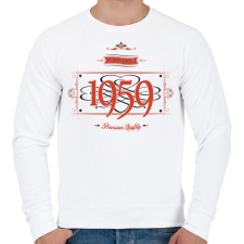 PRINTFASHION since-1959-red-black - Férfi pulóver - Fehér férfi pulóver, kardigán