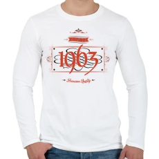 PRINTFASHION since-1963-red-black - Férfi hosszú ujjú póló - Fehér
