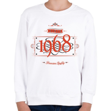 PRINTFASHION since-1968-red-black - Gyerek pulóver - Fehér