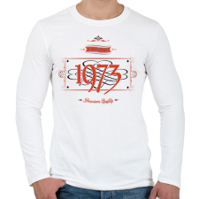 PRINTFASHION since-1973-red-black - Férfi hosszú ujjú póló - Fehér férfi póló