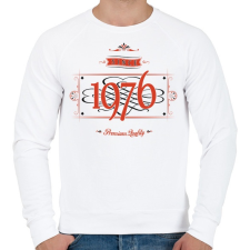 PRINTFASHION since-1976-red-black - Férfi pulóver - Fehér férfi pulóver, kardigán