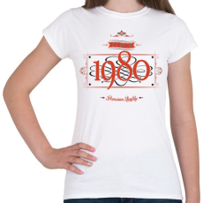 PRINTFASHION since-1980-red-black - Női póló - Fehér