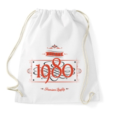 PRINTFASHION since-1980-red-black - Sportzsák, Tornazsák - Fehér tornazsák