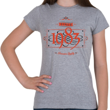 PRINTFASHION since-1983-red-black - Női póló - Sport szürke női póló