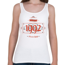 PRINTFASHION since-1992-red-black - Női atléta - Fehér női trikó