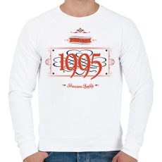 PRINTFASHION since-1995-red-black - Férfi pulóver - Fehér